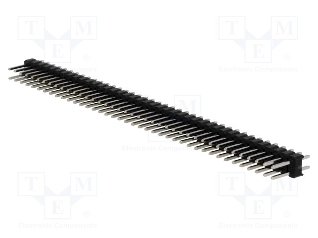 Pin header; pin strips; male; PIN: 80; straight; 2.54mm; THT; 2x40