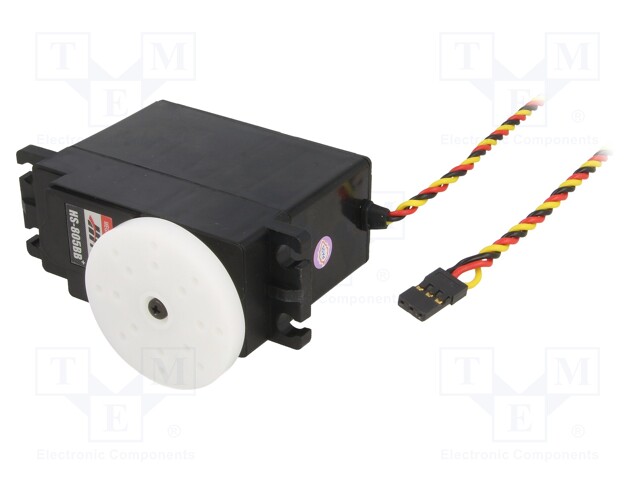 Motor: servo; 4.8÷6VDC; giant scale; analogue; 152g; nylon; 180°; JR