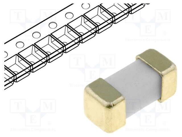 Fuse: fuse; time-lag; 3A; 125VAC; 125VDC; SMD; ceramic; Case: 2410