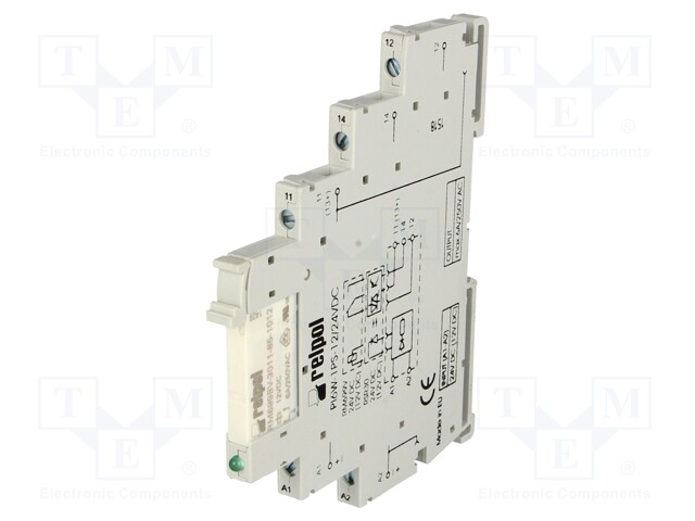 Relay: interface; SPDT; Ucoil: 12VDC; 6A; SPDT; 6A/230VAC; 6A/24VDC