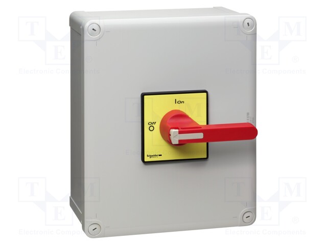 Main emergency switch-disconnector; Poles: 3; flush mounting