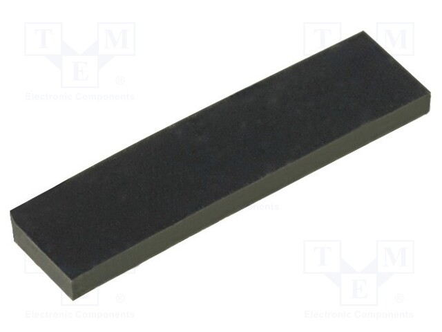 Self-adhesive foot; H: 1.5mm; black; rubber; W: 20mm; L: 5mm