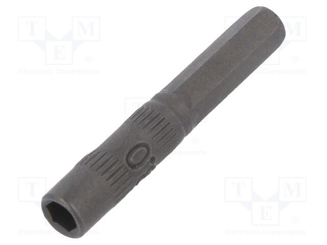 Screwdriver bit; hex socket; Socket: HEX 3mm; Overall len: 30mm