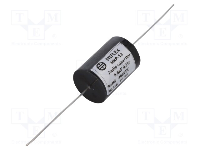 Capacitor: polypropylene; 6.8uF; 400VDC; ±2%; Ø24.2x35mm; -25÷85°C