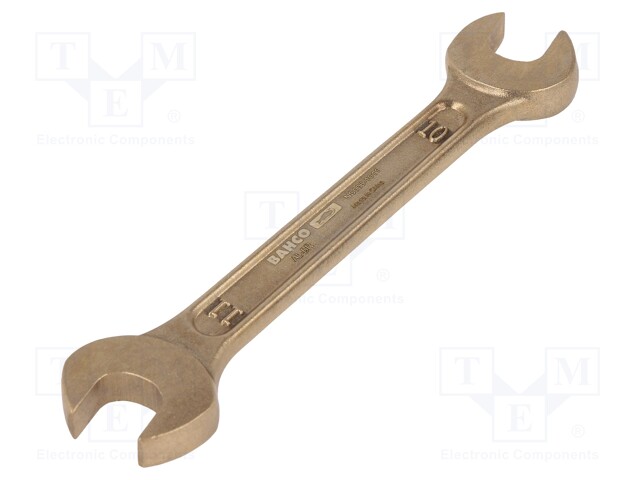 Key; spanner; 10mm,11mm; Overall len: 115mm; aluminum bronze