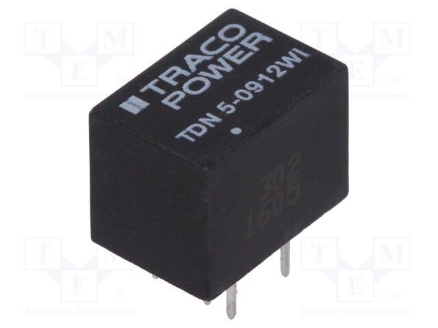 Converter: DC/DC; 5W; Uin: 4.5÷13.2V; Uout: 12VDC; Iout: 420mA; DIP