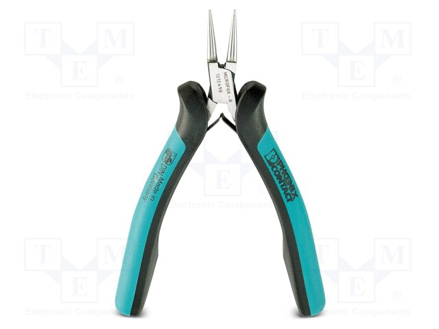 Pliers; half-rounded nose; 120mm