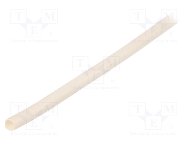 Protective tube; Mat: PVC; white; -20÷105°C; Øint: 4.52mm; L: 30.48m