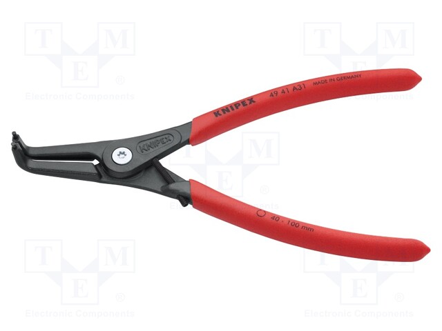 Pliers; internal circlip; Ring: external; Pliers len: 225mm