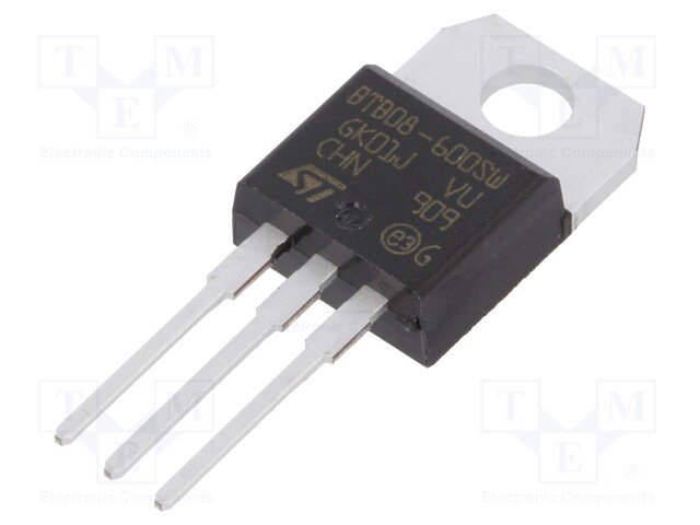 Triac; 600V; 8A; 10mA; THT; logic level; tube; TO220AB