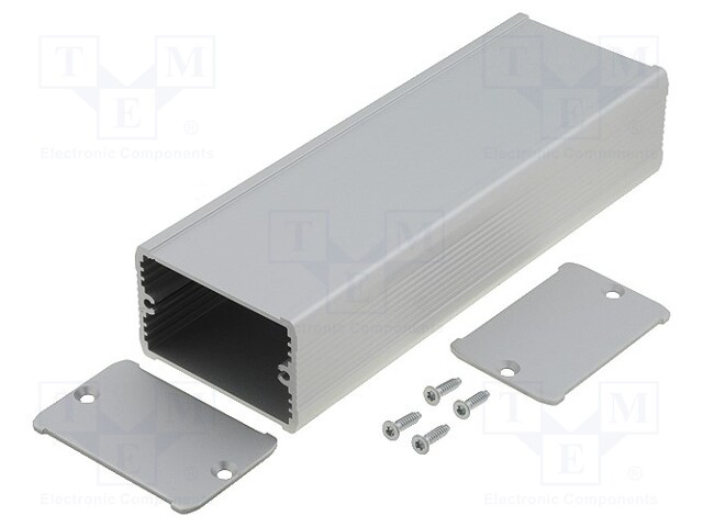 Enclosure: with panel; TUF; X: 55mm; Y: 160mm; Z: 35mm; aluminium