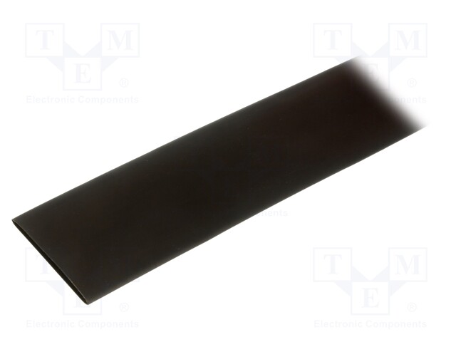 Heat shrink sleeve; flexible; 2: 1; 38.1mm; L: 1.2m; black; 5pcs.