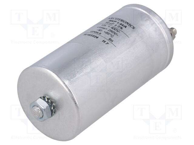 Capacitor: polypropylene; 50uF; Leads: M6 screws; ESR: 6mΩ; C44A