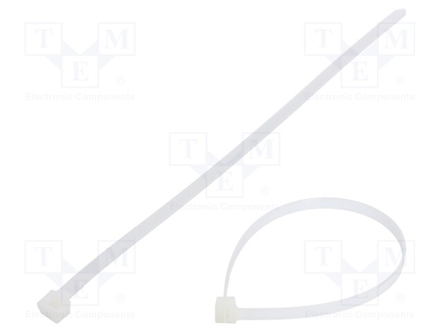 Cable tie; L: 300mm; W: 7.6mm; polyamide; 533N; natural; Ømax: 83mm