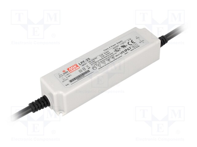 Power supply: switched-mode; LED; 25.38W; 54VDC; 0.47A; 90÷305VAC