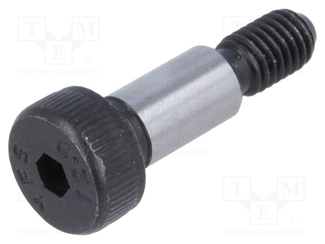 Shoulder screw; Mat: steel; Thread len: 9.5mm; Thread: M5; ISO: 7379