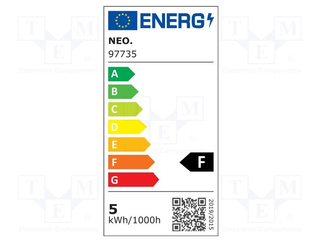 LED lamp; amber; E14; 230VAC; 400lm; 4.5W; 270°; 2200K; CRImin: 80