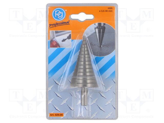 Drill bit; step,conical,multistep; Ø: 3.5÷40mm