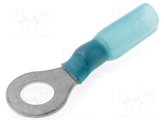 Ring terminal; M6; Ø: 6.5mm; 1.5÷2.5mm2; crimped; for cable; blue