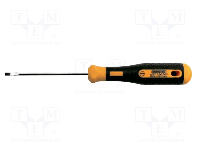 Screwdriver; slot; 3,0x0,5mm; POWERline; Blade length: 75mm