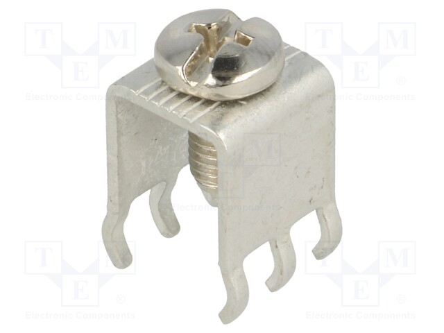 Terminal: screw terminal; THT,screw terminal; silver; Thread: M5