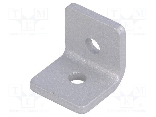 Angle bracket; for profiles; W: 20mm; H: 20mm; L: 20mm; steel