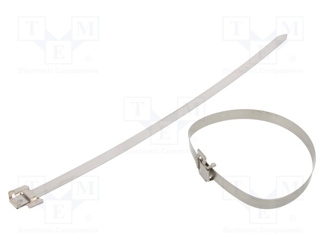 Cable tie; L: 500mm; W: 15.85mm; acid resistant steel AISI 316