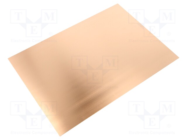 Laminate; FR4; 0.6mm; L: 297mm; W: 210mm; Coating: copper