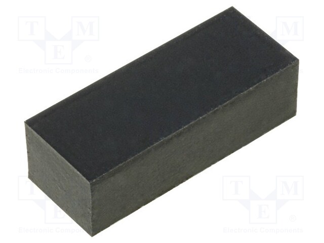 Self-adhesive foot; H: 6mm; black; rubber; W: 19mm; L: 7.7mm