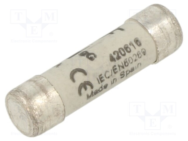 Fuse: fuse; gG; 16A; 400VAC; ceramic,cylindrical,industrial