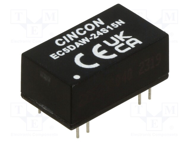 Converter: DC/DC; 10W; Uin: 9÷36V; Uout: 15VDC; Iout: 666mA; 6.6g