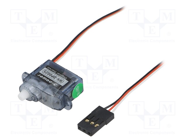 Motor: servo; 4.8÷6VDC; micro; digital; 2.5g; 20x8.2x16.3mm; nylon