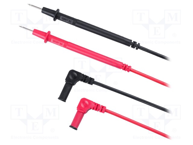 Test lead; black,red; 2pcs; 20A; 1kV