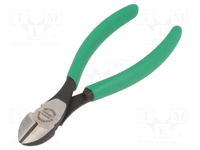 Pliers; side,cutting; handles with plastic grips; 140mm