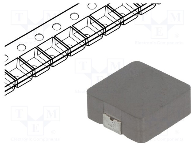 Inductor: wire; SMD; 680nH; Ioper: 22A; 2.1mΩ; Body dim: 10x10x3.8mm