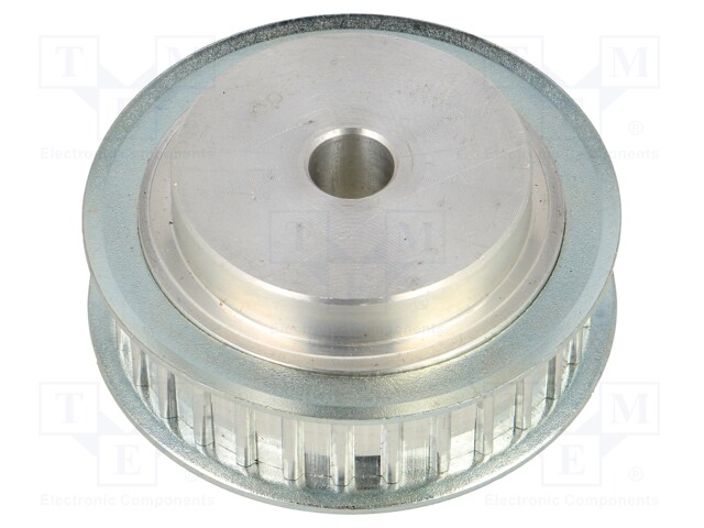 Belt pulley; AT5; W: 10mm; whell width: 21mm; Ø: 46.55mm; aluminium