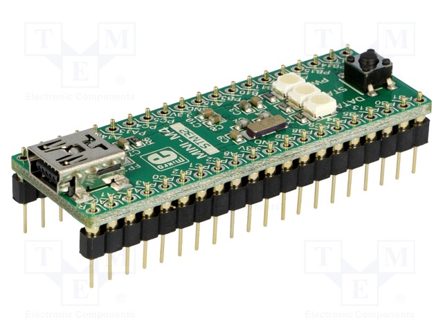 Dev.kit: ARM ST; STM32F415RG; USB B mini,pin strips