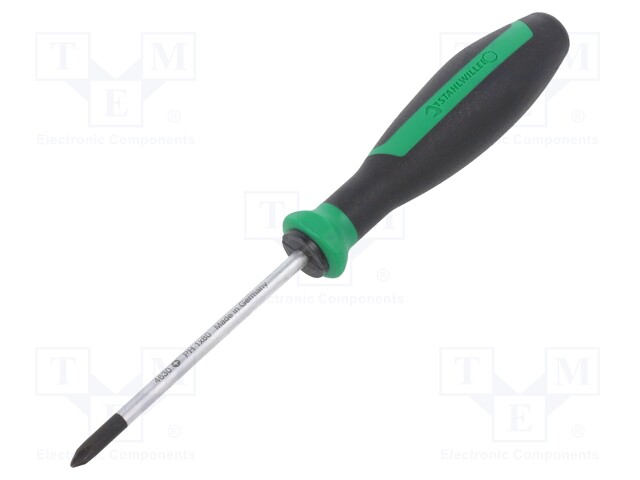 Screwdriver; Phillips; PH1; Series: DRALL+; Blade length: 80mm