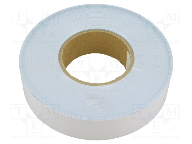 Tape: heat transfer; W: 38.1mm; L: 50m; Thk: 0.25mm; 0.6W/mK; white