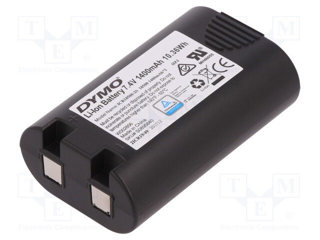 Rechargeable battery; Works with: DYMO.LM420P,DYMO.RHINO5200