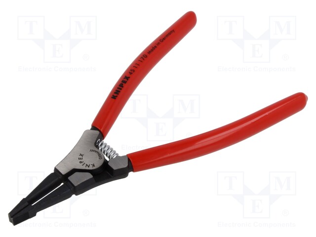 Pliers; for circlip; Pliers len: 170mm; straight