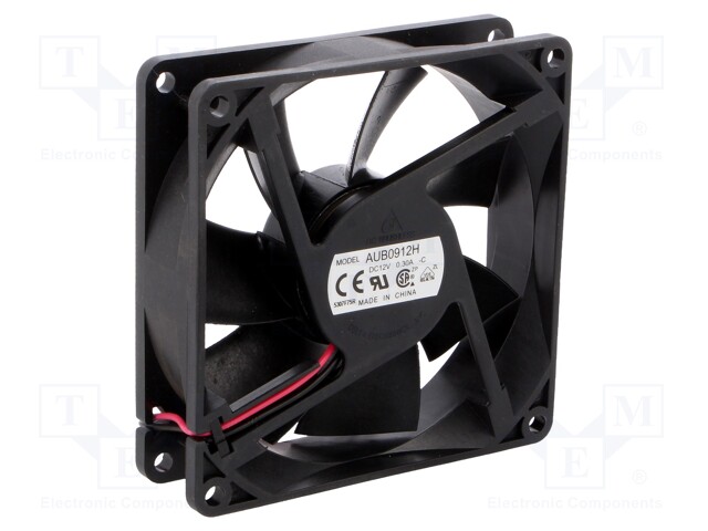 Fan: DC; axial; 92x92x25.4mm; 96.2m3/h; 37dBA; slide bearing