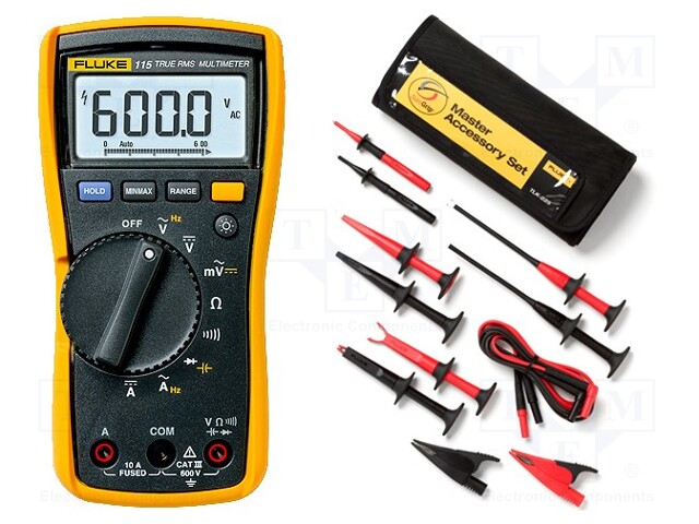 Measuring kit: Fluke kit; Conform to: EN61010 600VCAT III; 550g
