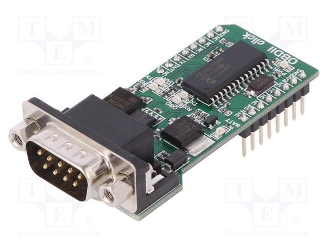 Click board; adaptor; CAN,GPIO,UART; STN1110; 3.3VDC