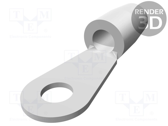 Ring terminal; Ø: 4.82mm; 6.64÷10.5mm2; crimped; for cable; tinned