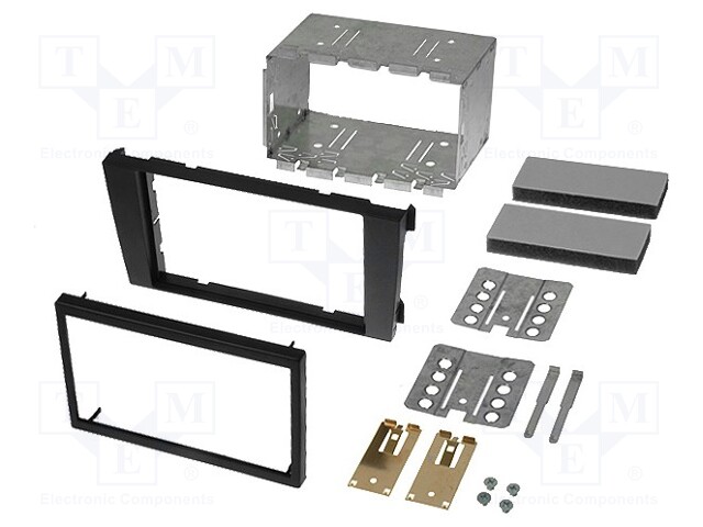 Radio mounting frame; Audi; 2 DIN; black