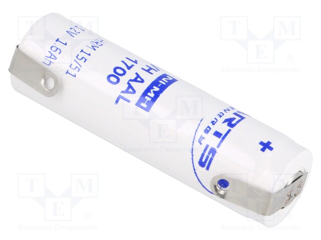 Re-battery: Ni-MH; AA; 1.2V; 1700mAh; Leads: soldering lugs; 5.1A