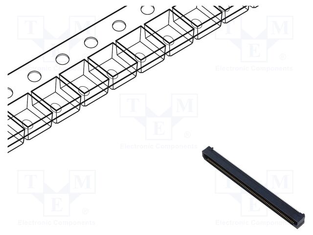 Connector: PCB to PCB; female; PIN: 150; 0.8mm; ERF8; gold-plated