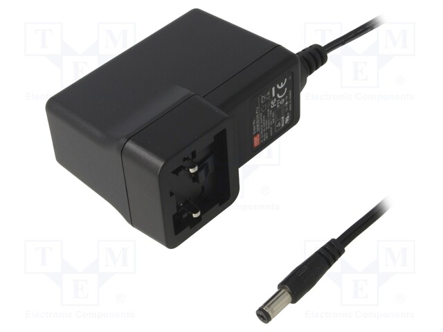 Power supply: switched-mode; 24VDC; 1.25A; Out: 5,5/2,1; 30W; 88.5%