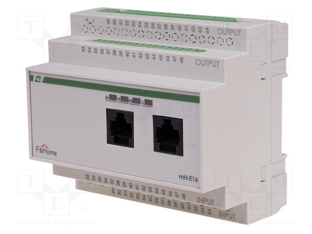 Blinds controller; F&Home; for DIN rail mounting; 24VDC; IP20